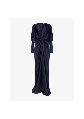 Womens Stella Mccartney Satin Twist Woven Gown