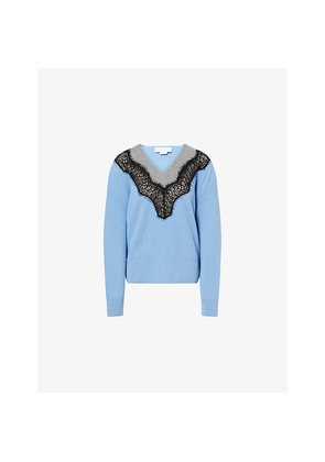 Womens Stella Mccartney Miracle Lace Wool Jumper