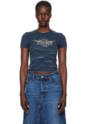 Diesel Navy T-Ele-Long-P2 T-shirt