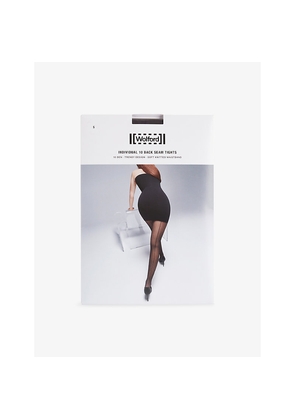 Womens Wolford Individual 10 Back Seam Stretch-Woven Tights