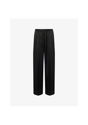 Womens Rohe Frames Relaxed-Fit Wide-Leg Satin Trousers