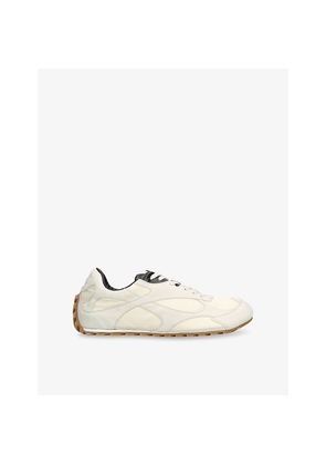 Mens Bottega Veneta Orbit Flash Suede and Nylon Low-Top Trainers