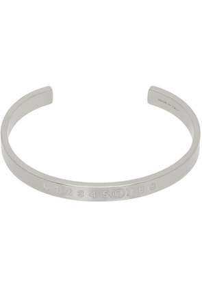 MM6 Maison Margiela Silver Numeric Cuff Bracelet