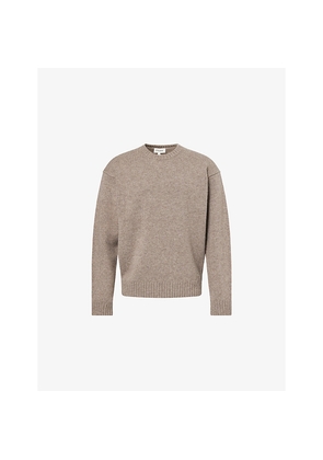 Mens Frame Regular-Fit Crewneck Wool Jumper