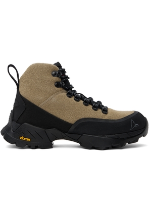 ROA Beige & Black Andreas Boots
