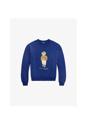 Womens Polo Ralph Lauren Polo Bear Relaxed-Fit Cotton-Blend Sweatshirt