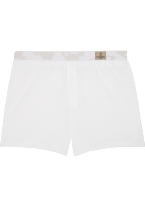 Vivienne Westwood White Organic Cotton Jersey Boxers