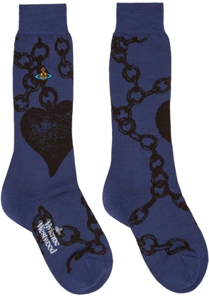 Vivienne Westwood Blue Chain Socks