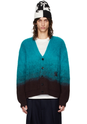 Burberry Blue Gradient Cardigan
