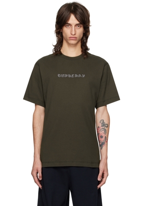Burberry Brown Printed Paisley Logo T-shirt