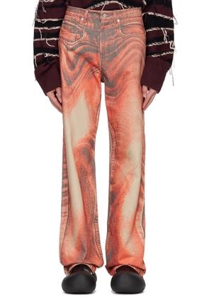 CAMPERLAB Orange Distorted Jeans
