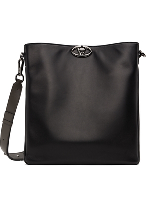 Valentino Garavani Black VLogo 'The Bold Edition' Flat Bag