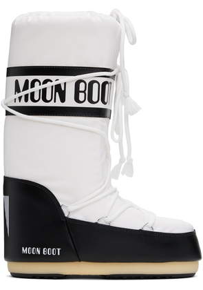 Moon Boot Black & White Icon Boots