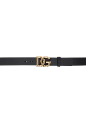 Dolce & Gabbana Black Lux Leather Belt