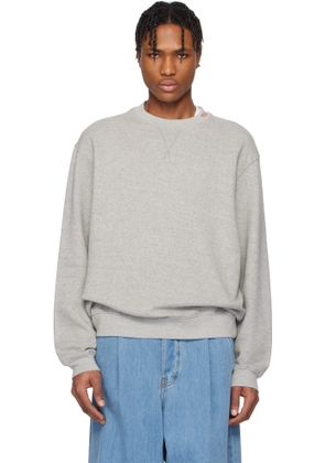 The Elder Statesman Gray Daily Crew Sweatshirt