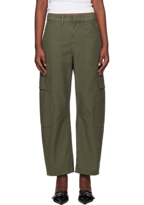 Citizens of Humanity Khaki Marcelle Low Slung Easy Cargo Trousers