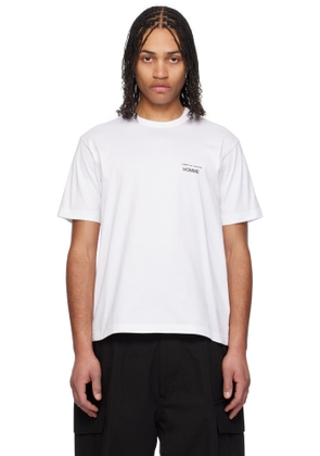 Comme des Garçons Homme White Logo T-shirt