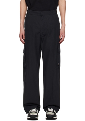 Hugo Black Regular-Fit Water-Repellent Trousers