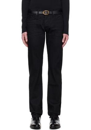 TOM FORD Black Stretch Straight Fit Denim Jeans