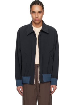 Camiel Fortgens Navy Simple Bomber Jacket