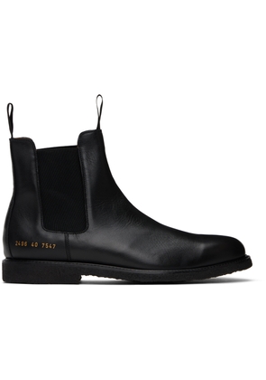 Common Projects Black Classic Chelsea Boots