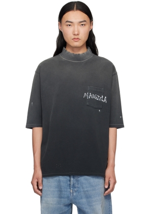 Maison Margiela Gray Graffiti Logo T-shirt