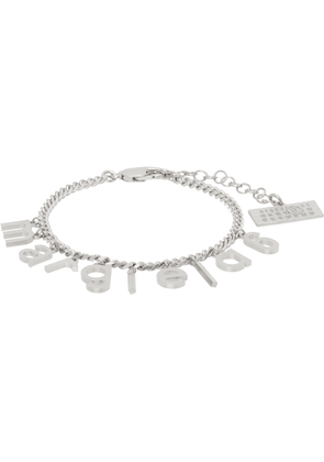 MM6 Maison Margiela Silver Letter Logo Bracelet