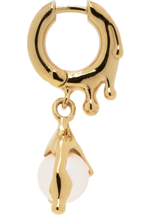 Alan Crocetti Gold Nano Pearl Melt Single Earring