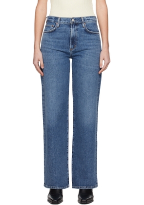 AGOLDE Blue Harper Straight Jeans