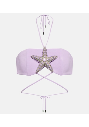 David Koma Embellished bra top