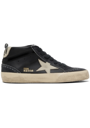 Golden Goose Black Mid Star Sneakers