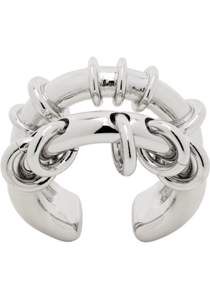 We11done Silver Double Hoop Ring