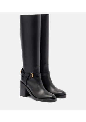 Valentino Garavani VLogo leather knee-high boots