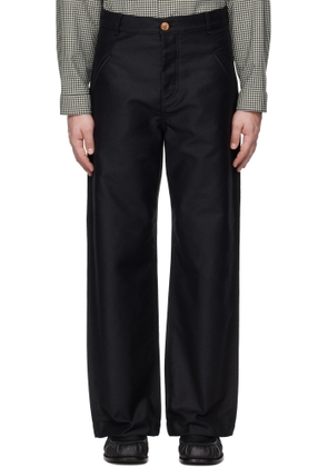 Marni Black Straight-Leg Trousers