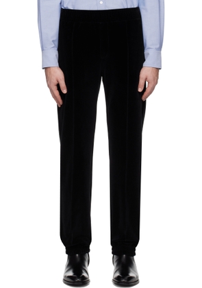 Valentino Black 'Chez Valentino' Patch Sweatpants