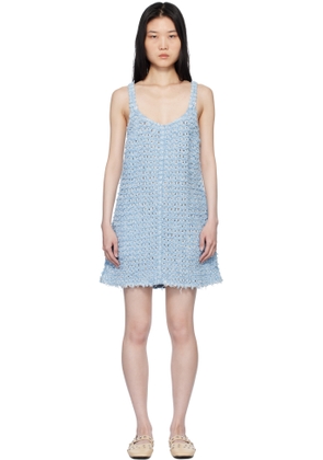 Stella McCartney Blue Bouclé Denim Minidress