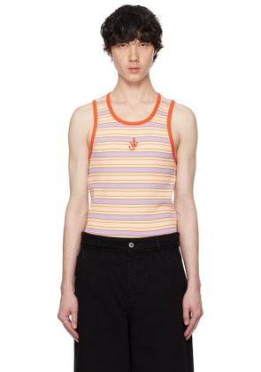 JW Anderson Multicolor Contrast Trim Striped Tank Top