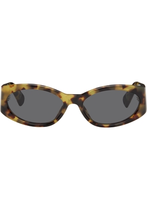 JACQUEMUS Brown 'Les lunettes Ovalo' Sunglasses