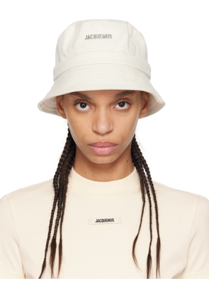 JACQUEMUS Off-White Les Classiques 'The Gadjo' Bucket Hat