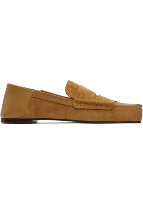 JACQUEMUS Tan La Croisière 'The Carré' Loafers