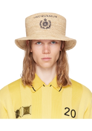 JACQUEMUS Beige 'Le bob Pesco' Bucket Hat