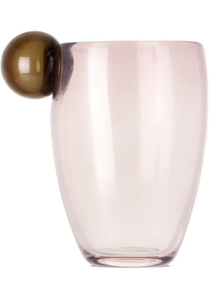 Helle Mardahl Purple & Khaki Bon Bon 'The Glass with a Twist' Water Glass