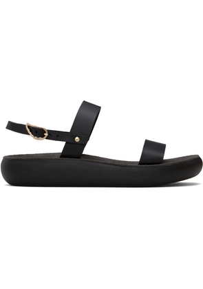 Ancient Greek Sandals Black Clio Comfort Sandals