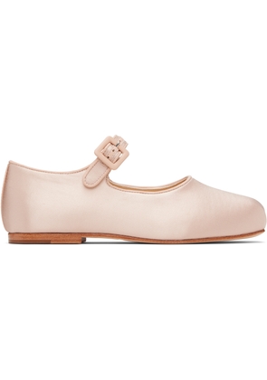 Sandy Liang Pink Mary Jane Pointe Ballerina Flats