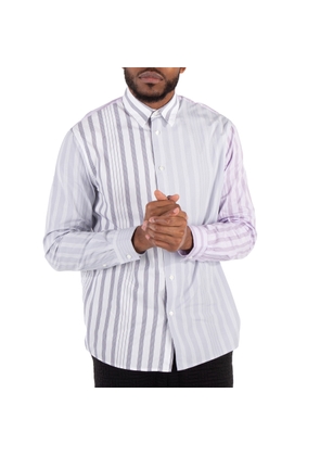JW Anderson Striped Patchwork Cotton Shirt