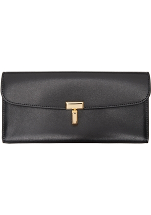 TOTEME Black T-Lock Leather Wallet