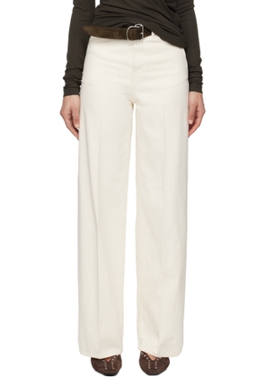 TOTEME Off-White Wide Leg Jeans