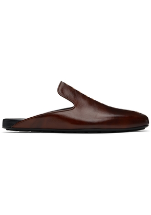 Bottega Veneta Brown Roma Slippers