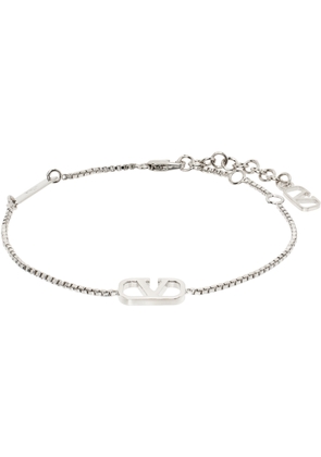Valentino Garavani Silver VLogo Signature Metal Bracelet
