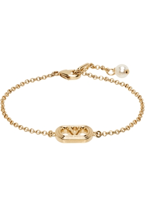Valentino Garavani Gold Oval Bracelet